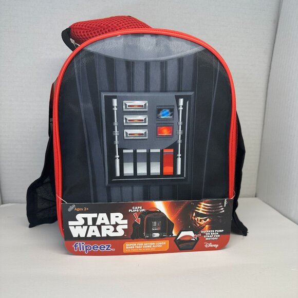 Flipeez Darth Vader Star Wars Lunch Bag with Cape - Picture 1 of 4